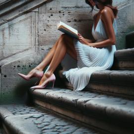 imagegratuite.com_00000474_M_d3-Woman-sitting-outdoor-staircase-to-read