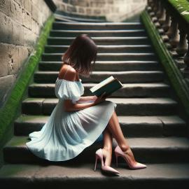 imagegratuite.com_00000475_M_d3-Woman-sitting-outdoor-staircase-to-read