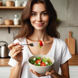 imagegratuite.com_00000489_M_d3-woman-going-eat-salad-in-kitchen